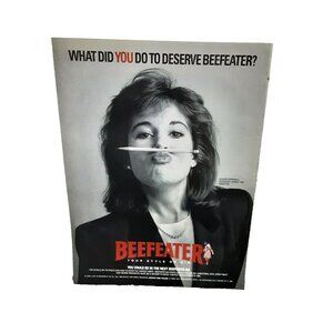 1988 Beefeater Gin Susan Sofronas Your Style Original Print Ad vintage 80s